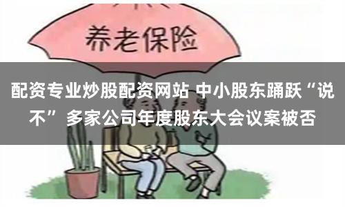 配资专业炒股配资网站 中小股东踊跃“说不” 多家公司年度股东大会议案被否