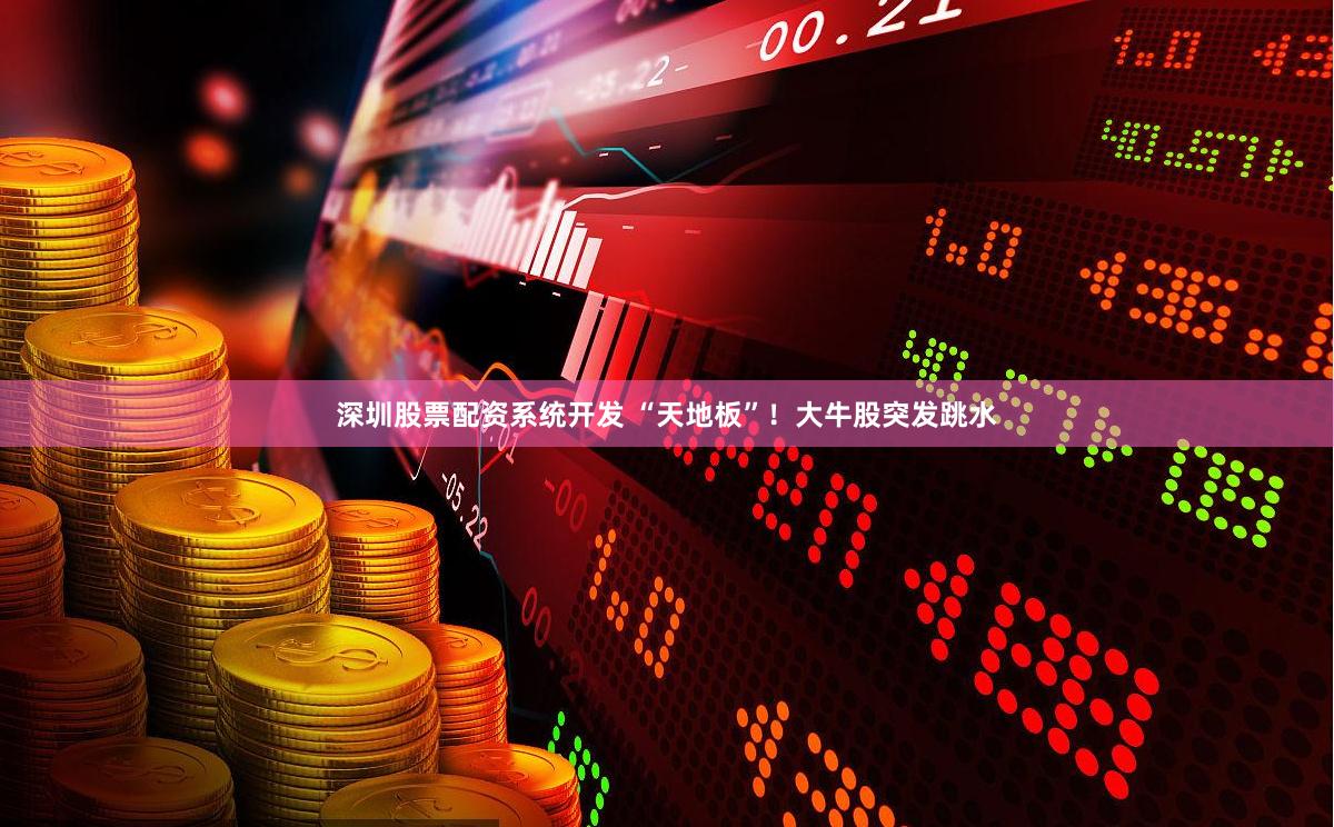 深圳股票配资系统开发 “天地板”！大牛股突发跳水
